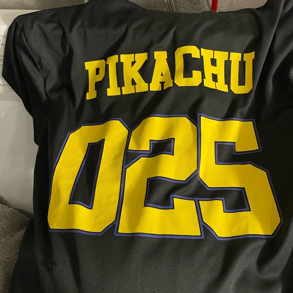 Pokémon/Pikachu baseball jersey